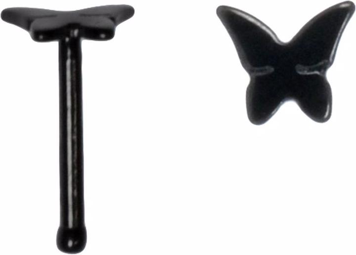 Bijouteria Nasenpiercing (PVD Beschichtung (schwarz), Chirurgenstahl 316L)