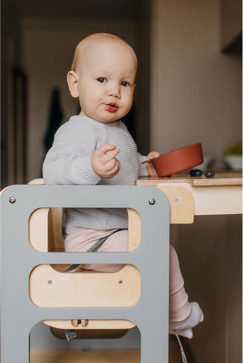 Image du produit Duck Woodworks klappbarer Lernturm und Hochstuhl