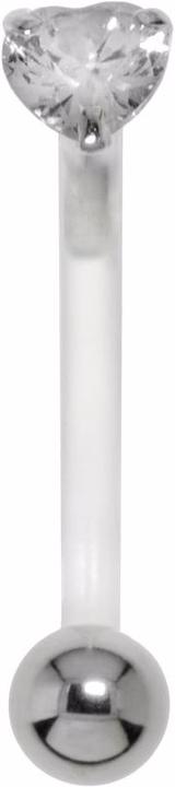 Produktbild Bijouteria Bauchpiercing (Bioplast, Chirurgenstahl 316L, Silber 925, Zirkonia)