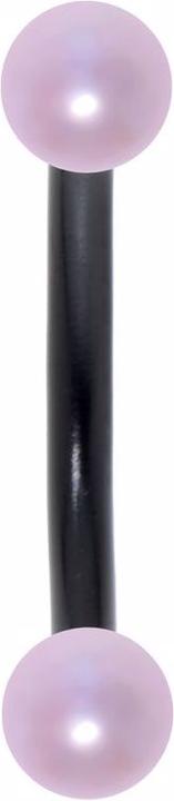 Immagine prodotto Bijouteria Piercing sopracciglio (Acciaio chirurgico 316L, Rivestimento PVD (nero), Perla sintetica)