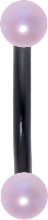 Produktbild Bijouteria Augenbrauenpiercing (Synthetische Perle, Chirurgenstahl 316L, PVD Beschichtung (schwarz))