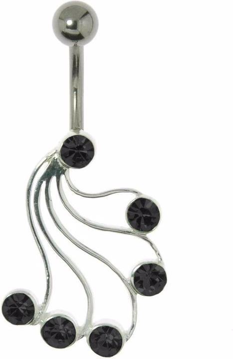 Produktbild Bijouteria Bauchpiercing (Silber 925, Kristall, Chirurgenstahl 316L)