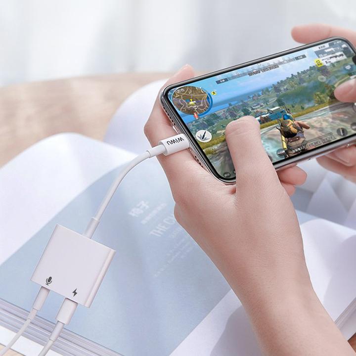 Produktbild Wiwu Lightning to Lightning & 3.5 Audio Adapter (Lightning, 3.5mm Klinke, Lightning)