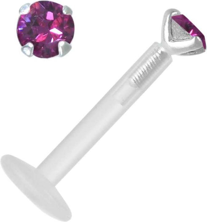 Immagine prodotto Bijouteria Piercing (Bioplastica, Argento 925, Cristallo premium)