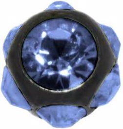 Produktbild Bijouteria 1.2mm Piercing-Kugel (Premium Kristall, Chirurgenstahl 316L, PVD Beschichtung (schwarz))