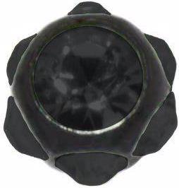 Produktbild Bijouteria 1.2mm Piercing-Kugel (Chirurgenstahl 316L, PVD Beschichtung (schwarz), Premium Kristall)