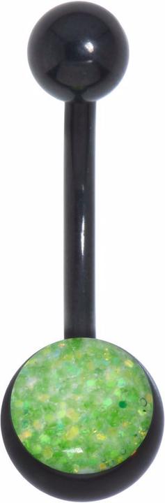 Immagine prodotto Bijouteria Piercing ventre (Acciaio chirurgico 316L, Resina epossidica, Rivestimento PVD (nero))