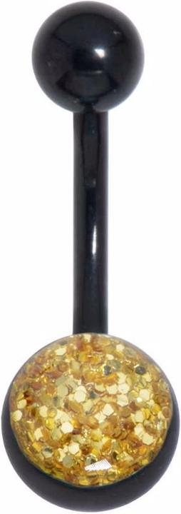 Produktbild Bijouteria Bauchpiercing (Chirurgenstahl 316L, Epoxiharz, PVD Beschichtung (schwarz))