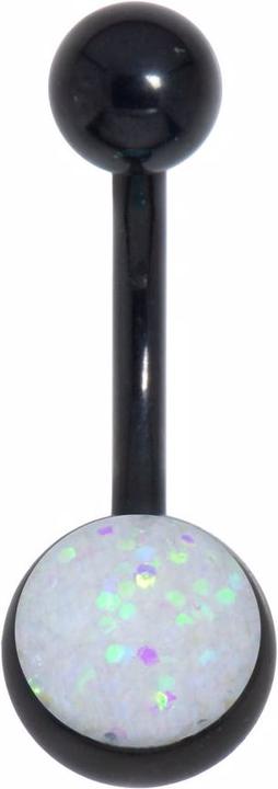 Produktbild Bijouteria Bauchpiercing (Chirurgenstahl 316L, Epoxiharz, PVD Beschichtung (schwarz))