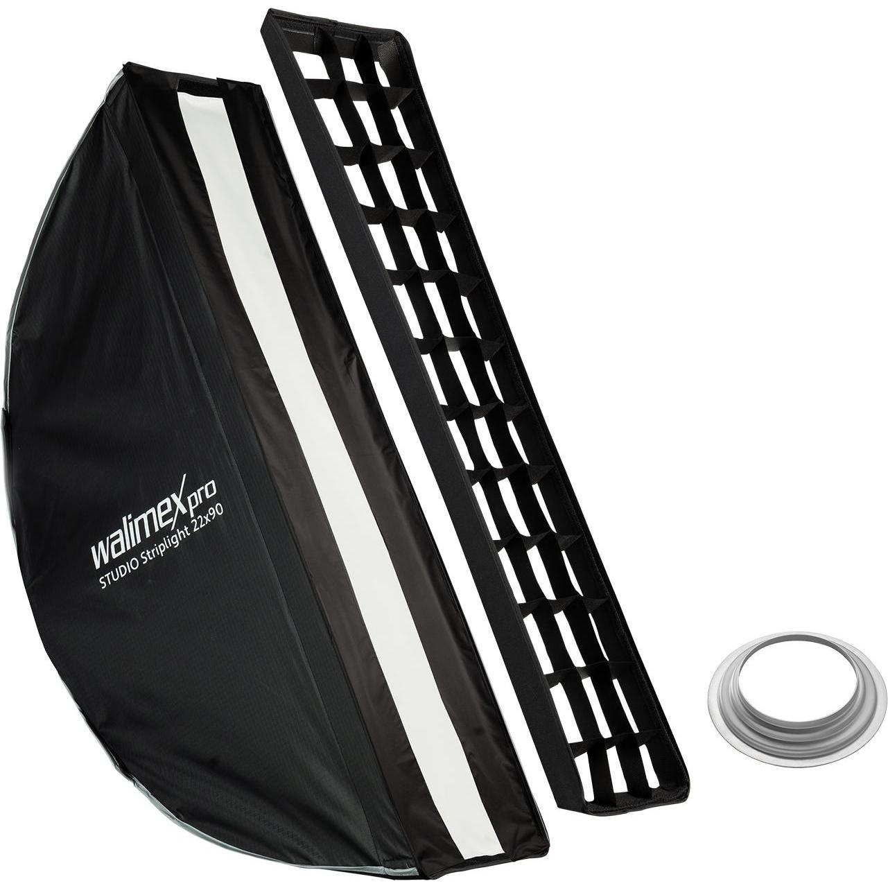 Walimex pro Studio Striplight 22x90 Hensel EH (Softbox), Softbox + Reflektor