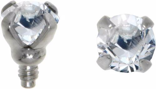 Image du produit Bijouteria Embout Dermal-Anchor (Cristallin, Acier chirurgical 316L)