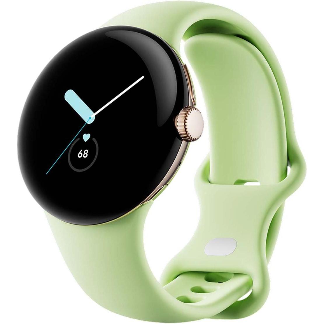 Google Aktives Armband für Pixel Watch Grösse S L (Edelstahl, FluoroKunststoff), Uhrenarmband, Gelb