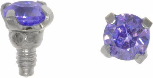 Actual product image Bijouteria Dermal-Anchor tops (Crystal, Surgical steel 316L)