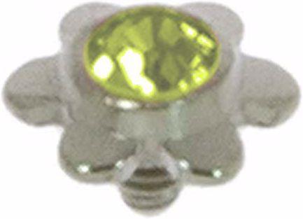 Actual product image Bijouteria Dermal-Anchor tops (Crystal, Titanium)