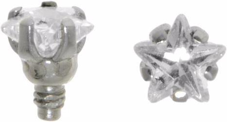 Produktbild Bijouteria Dermal-Anchor Aufsatz (Kristall, Chirurgenstahl 316L)