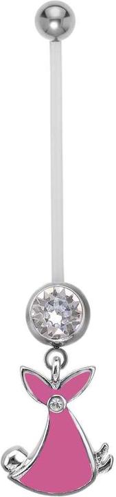 Actual product image Bijouteria Pregnancy-piercing (Email, Bioplastic, Surgical steel 316L, Crystal, Brass with steel coating)