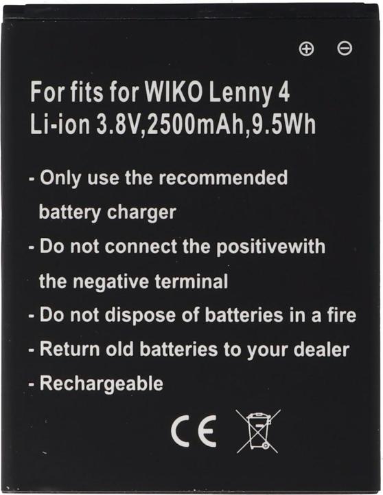 Wiko Batterie Lenny 4, 3913, Lenny 4 Plus, Harry