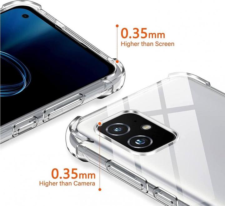 Produktbild Screenguard Asus Zenfone 8 Hülle Crystal Soft Airbag Bumper (Asus Zenfone 8)