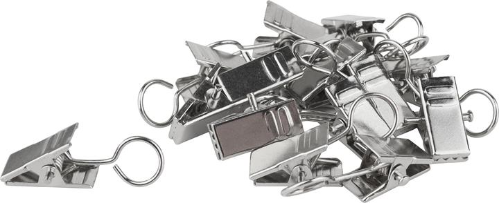 Image du produit Meyco Clip métallique avec oeillet, argenté, 15 pièces (15x)