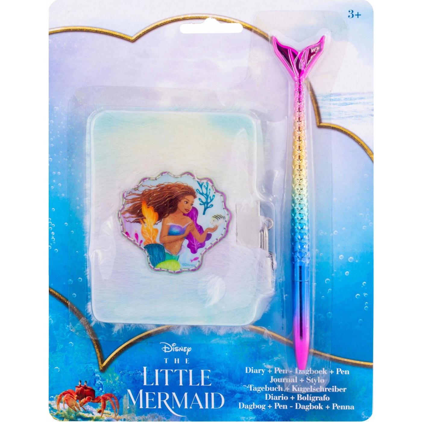 Create It!, Heft + Block, The Little Mermaid Diary Plush with Pen (18 x 14 x 2 cm)