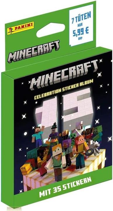 Panini Minecraft Sticker Collection Eco-Blister 15th Anniversary Celebration *German Version*