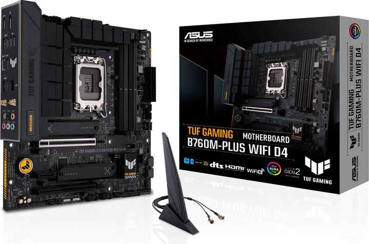 Actual product image ASUS TUF GAMING B760M-PLUS WIFI D4 (LGA 1700, Intel B760, mATX)
