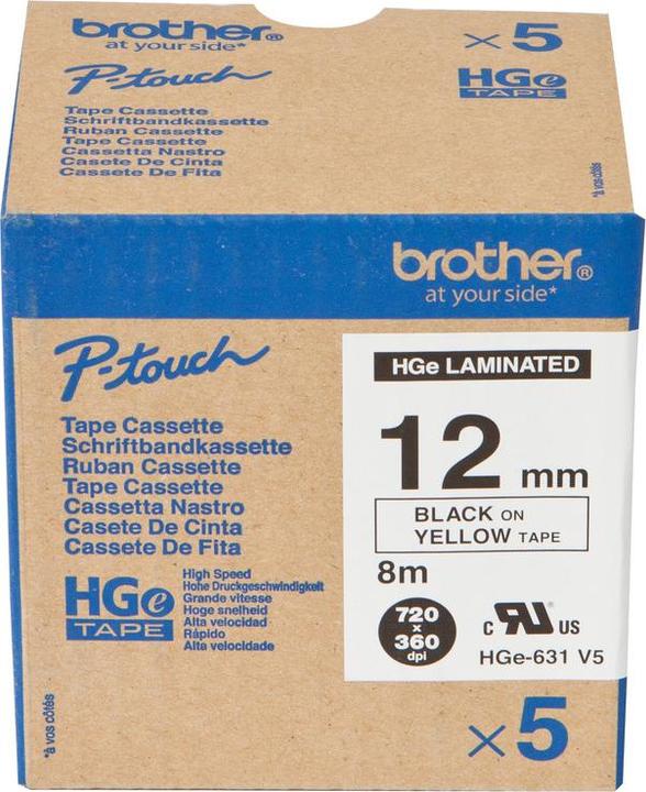 Actual product image Brother P-Touch (1.20 cm, Black)