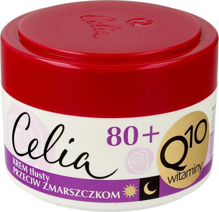 Actual product image Celia Q10 Vitamins 80+ Oily Anti-Wrinkle Day & Night Cream With Elastin 50Ml (50 ml)