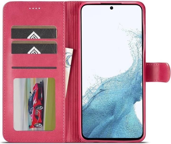 Produktbild LC.Imeeke Galaxy A35 - Leder Etui Hülle pink (Samsung Galaxy A35)