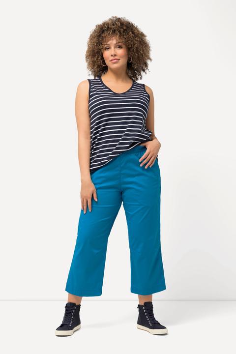 Immagine prodotto Ulla Popken Pantaloni a 7/8 modello Ruby con ginocchio preformato, taglio della gamba dritto e cintura elastica (42)