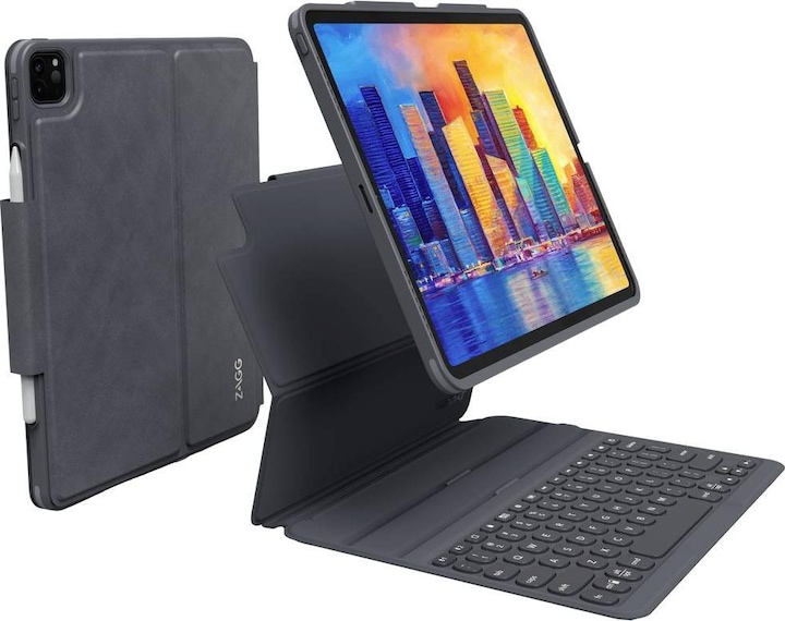 Produktbild Zagg Keyboard Pro Keys Pro Charcoal (DE, iPad Pro 12.9 2018 (3. Gen), iPad Pro 12.9 2020 (4. Gen), iPad Pro 12.9 2021 (5. Gen))