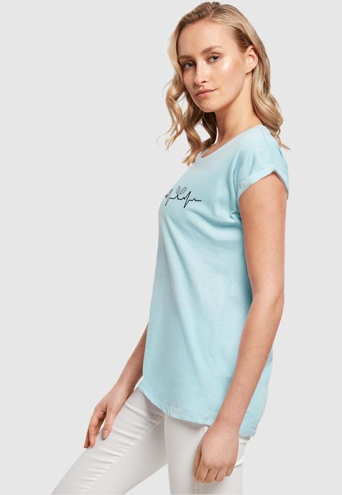 Produktbild Merchcode Ladies Tennis Beats Extended Shoulder Tee - 116487 (XL)
