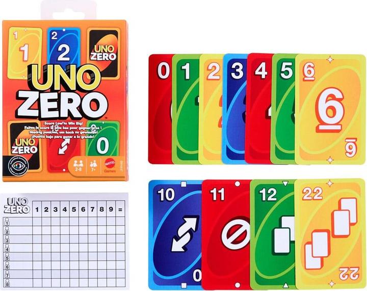 Produktbild Mattel Games UNO Zero (Deutsch)