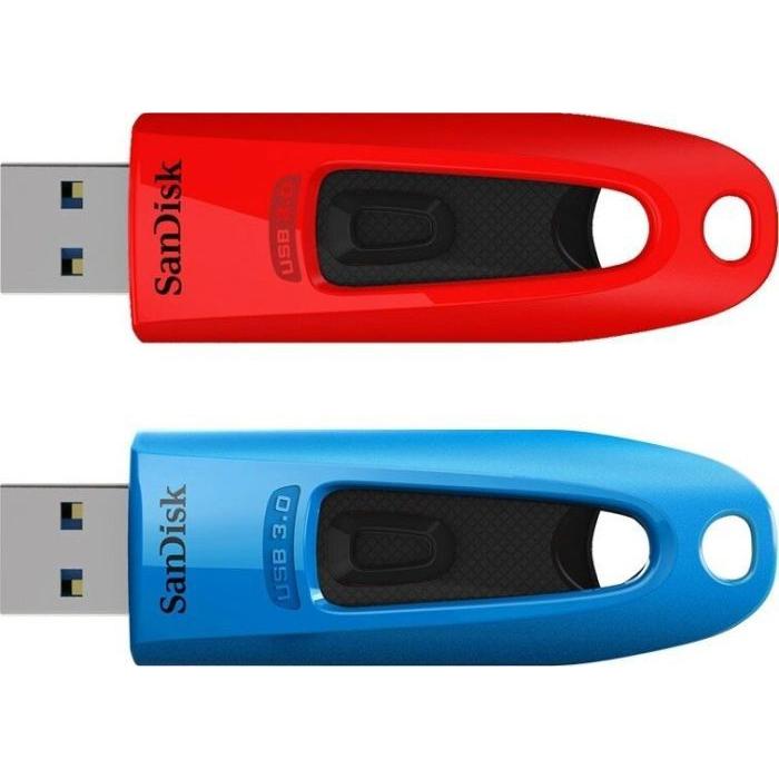 Thumbnail - SanDisk Ultra (2-Pack) (32 GB, USB 3.0, USB-A), USB Stick, Blau, Rot