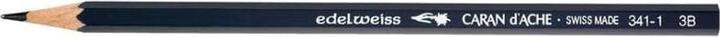 Caran d'Ache Pencil 341-1, 3B, dark grey, pack of 12 (3B, 12 x)