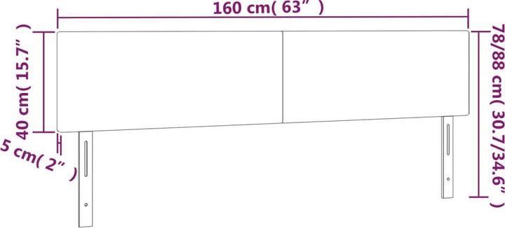Immagine prodotto vidaXL Ruben (160 x 5 x 88 cm)