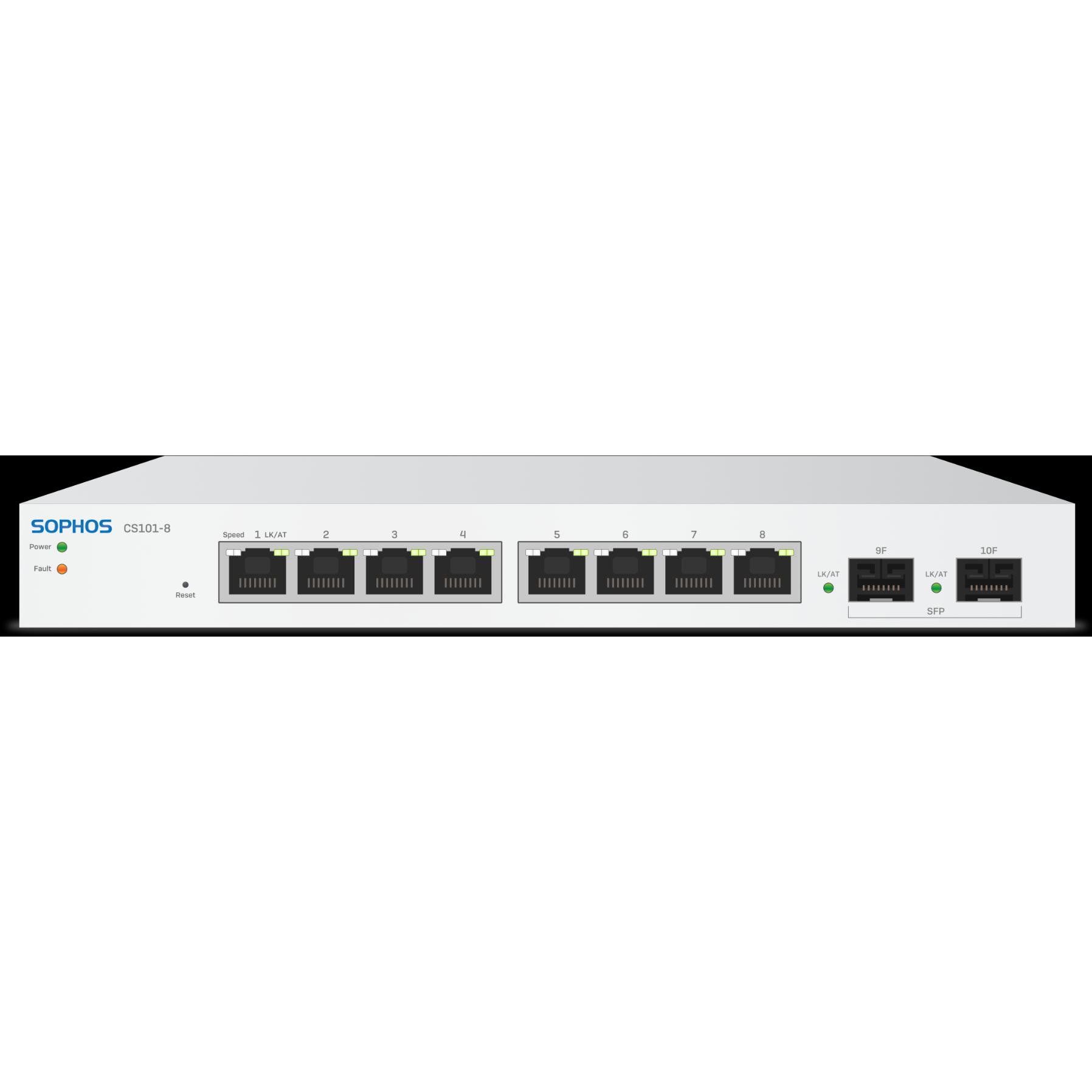 Sophos cs101-8 switch - 8 port - eus power adapter (8 Ports), Netzwerk Switch, Silber