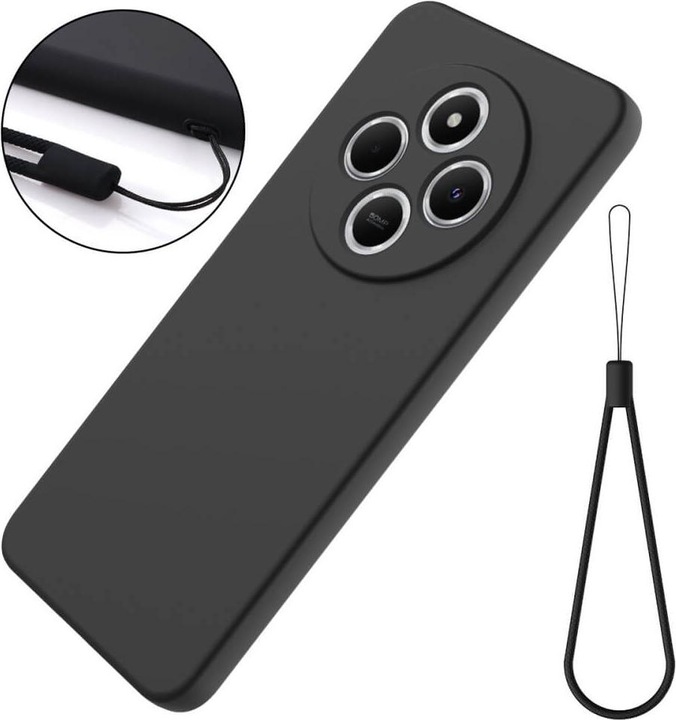 Produktbild Cover-Discount Xiaomi Redmi 14C / Poco C75 - Silikon Gummi Hülle mit Riemen (Xiaomi Redmi 14C, Xiaomi Poco C75)