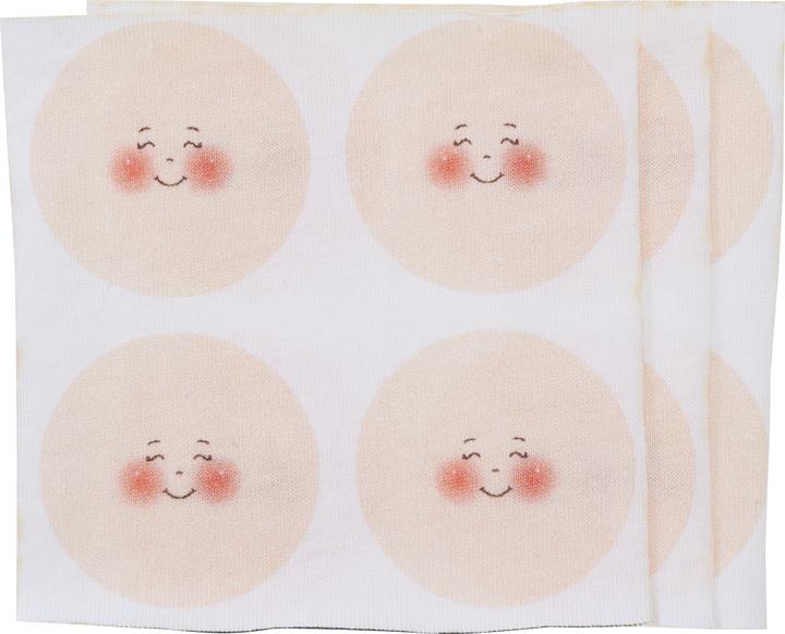 Actual product image Stafil Faces on jersey fabric "Lisa", Ø 4 cm