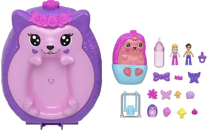 Actual product image Polly Pocket Igel-Mama & Baby Schatulle