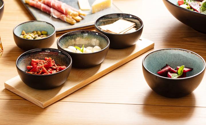 Immagine prodotto Ladelle Set di ciotole e vassoi Fusion blu-verde da 4 pezzi