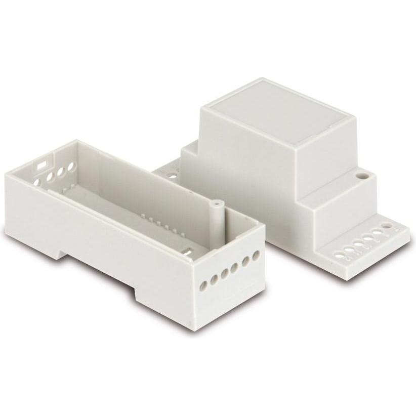 Thumbnail - H-Tronic Hutschienengehäuse, 2-C, 35x71x90 mm (Gehäuse), Elektronikzubehör + Gehäuse, Grau