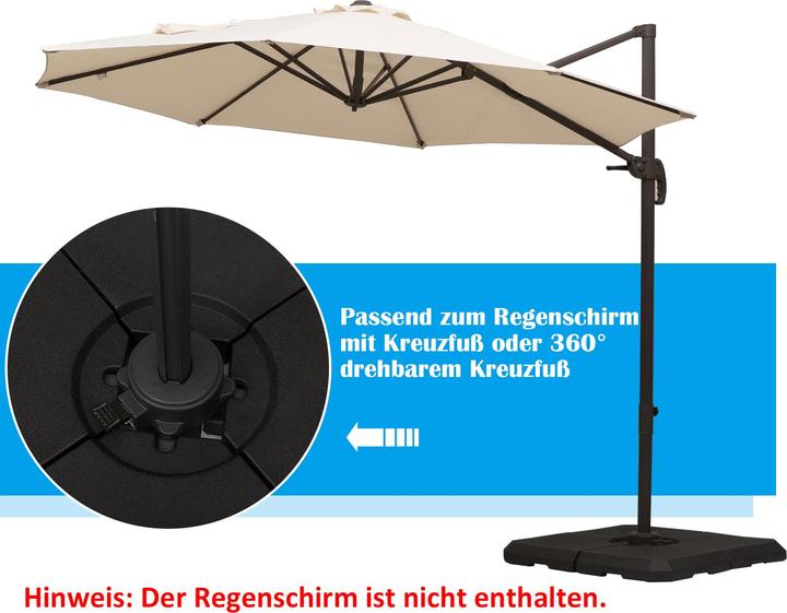 Produktbild Outsunny Schirmständer 4-teilig