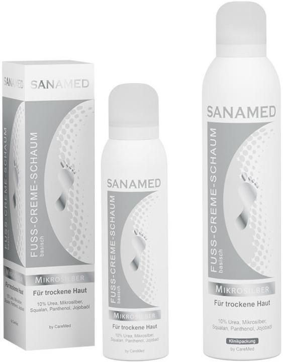 Produktbild Sanamed Fuss-Creme-Schaum Mikrosilber (Fusscrème & Fussgel, 150 ml)