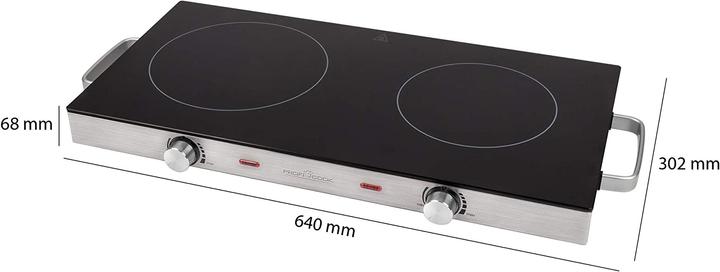 Produktbild Nenurodyta Proficook electric stove PC-DKP 1211 2 burners 2800W