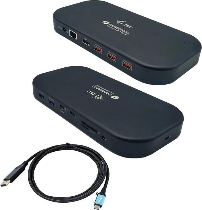 i-tec Thunderbolt 3 Dual Docking Station (Thunderbolt, 3.20 Ports)