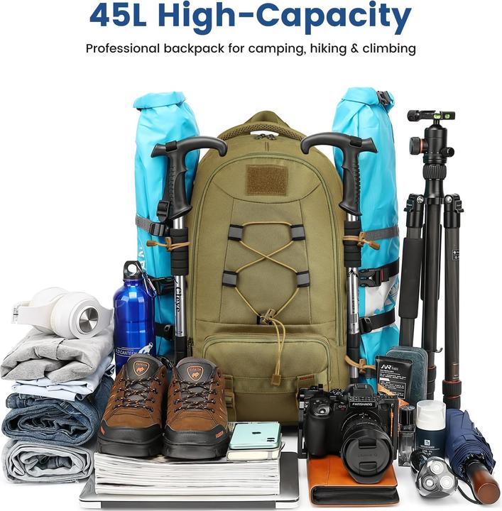 Produktbild Only-Bags.Store Wanderrucksäcke, wasserdichter Laptop-Rucksack, Computer-Freizeitrucksack, Business-Rucksack für (45 l)