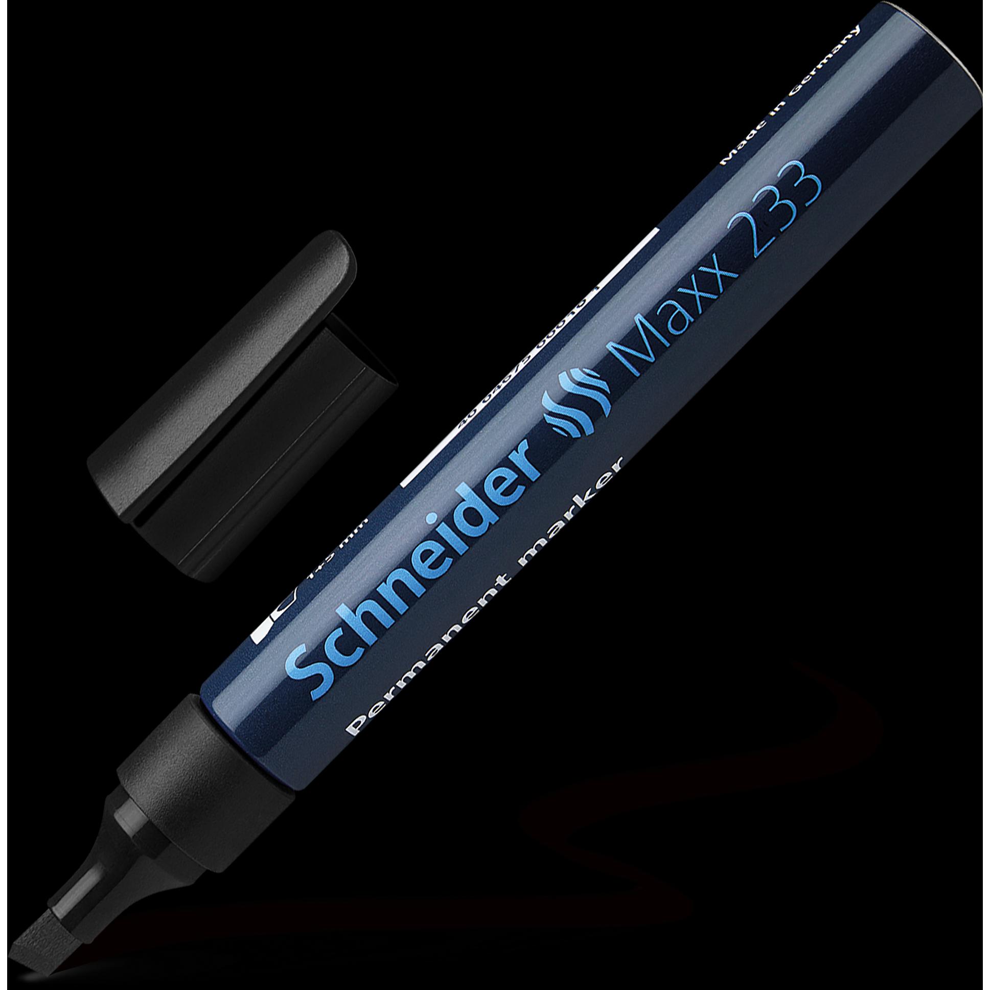 Thumbnail - Schneider, Marker, Permanentmarker Maxx 233 Strichstärke: 1-5 mm Schreibfarbe: schwarz (Schwarz, 5 mm, 1 x)