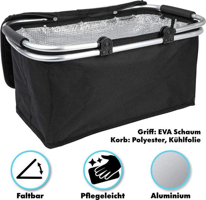 Produktbild Hermex Einkaufskorb Tragekorb Kühlkorb Carrybag Kühltasche Picknickkorb (25 l)