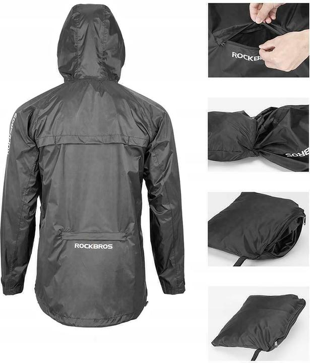 Image du produit Rockbros YPY013BKXL Veste de pluie respirante et coupe-vent XL - Noir (XL)